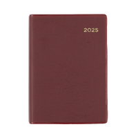 2025 Diary Collins Belmont Pocket A7 Day to Page Burgundy 137.V78