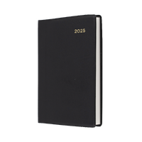 2025 Diary Collins Belmont Pocket A7 2 Days to a Page Black 237.V99