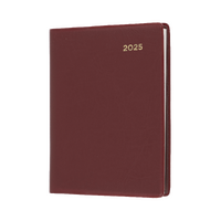 2025 Diary Collins Belmont Pocket A7 Week to View w/ Pencil Burgundy 337P.V78