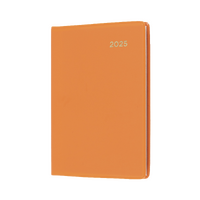 2025 Diary Collins Belmont Colours A7 Pocket Week to View Orange 337.V44