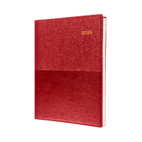 2025 Diary Collins Vanessa A4 Day to Page Red 145.V15