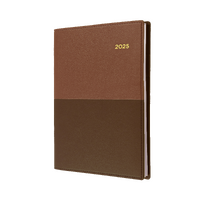 2025 Diary Collins Vanessa A4 Day to Page Tan 145.V90