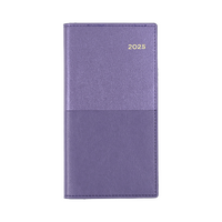 2025 Diary Collins Vanessa B6/7 Slim Week to View Landscape Purple 375.V55