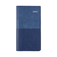 2025 Diary Collins Vanessa B6/7 Slim Week to View Landscape Blue 375.V59