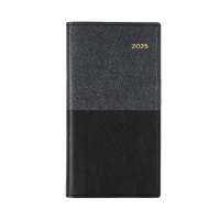 2025 Diary Collins Vanessa B6/7 Slim Week to View Landscape Black 375.V99