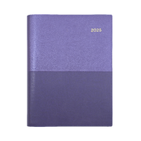 2025 Diary Collins Vanessa A5 Day to Page Purple 185.V55