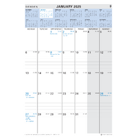 2025 Calendar Debden 394x577mm Wiro Wall CE0015-25