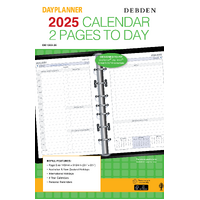 2025 Refill Debden DayPlanner Desk 2 Pages to a Day DK1200