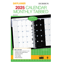 2025 Refill Debden DayPlanner Desk Month to View w/ Tabs DK1310