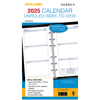 2025 Refill Debden DayPlanner Personal Week to View Unruled PR2705