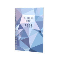 2025 Diary Collins Colplan Student Diary A5 Week to View Spiral Geo Triangle SC37SP.LGT