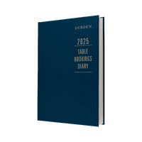 2025 Diary Debden Restaurant/Table Bookings A4 2 Pages to a Day Blue TBD.P59