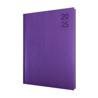 2025 Diary Collins Silhouette A4 Day to Page Purple S4100.P55