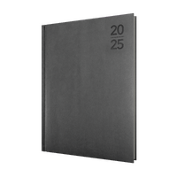 2025 Diary Collins Silhouette A4 Day to Page Charcoal S4100.P98