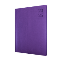 2025 Diary Collins Silhouette A4 Week to View Purple S4700.P55