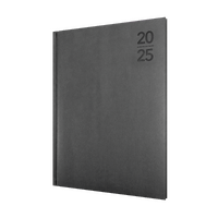 2025 Diary Collins Silhouette A4 Week to View Charcoal S4700.P98