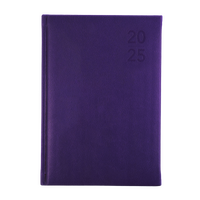 2025 Diary Collins Silhouette A5 Week to View Purple S5700.P55