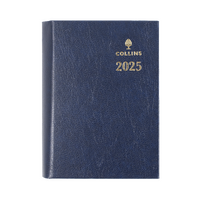 2025 Diary Collins Sterling A7 Day to Page w/ Pencil Blue 133P.P59