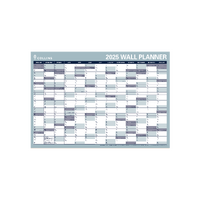 2025 Year Planner Collins 912x700mm Vertical/Horizontal Wall Laminated Roll Up WP900D