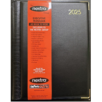 2025 Diary Nextra Executive A5 Week to View Black NXA5W