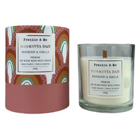 Frankie & Me Terracotta Daze Scented Candle 200g Raspberry & Vanilla E9404