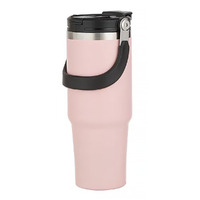 Eco Hydrate Drink Bottle 1L Stainless Steel Pink Ladelle 64266