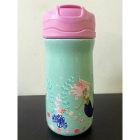 Ladelle Drink Bottle 370mL Kids Stainless Steel Double Wall Mermaids 517747