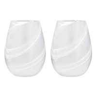 Skylar Stemless Glass 552mL Frost Set of 2 Tempa 898235