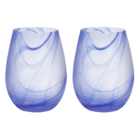 Skylar Stemless Glass 552mL Ocean Set of 2 Tempa 898236