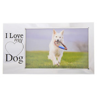 Photo Frame I Love My Dog 6x4 Silver Gifts for Dog Lovers Gibson Gifts 20164