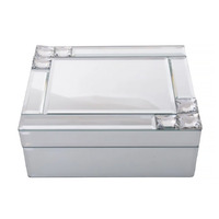 Jewellery Box Mirror Crystal 19cm Rectangle Gibson Gifts 20805