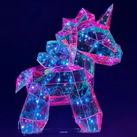 Starlightz LED USB Kids Light 36cm Unicorn, Interactive Neon Night Light Gibson Gifts 20979