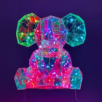 Starlightz LED USB Kids Light 33cm Elephant, Interactive Neon Night Light Gibson Gifts 20980