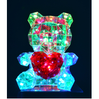Starlightz LED USB Kids Light SMALL Teddy, Interactive Neon Night Light Gibson Gifts 26289