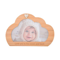 Bamboo Life Photo Frame 5x3.5 Baby Cloud Moon, Gibson Gifts 26546