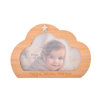 Bamboo Life Photo Frame 5x3.5 Baby Cloud Star, Gibson Gifts 26546