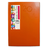 2024-2025 Financial Year Diary Everyday A4 Week to View Orange Last Diary Company FEA47BO