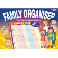 2025 Calendar Big Print Family Organiser Wall Bartel BP501