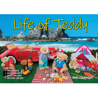 2025 Calendar Big Print Life Of Teddy Wall Bartel BP511