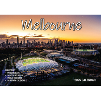 2025 Calendar Big Print Melbourne Wall Bartel BP534