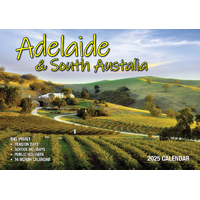 2025 Calendar Big Print Adelaide & South Australia Wall Bartel BP536