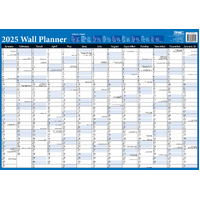 2025 Year Planner with World Map A2 Wall Bartel SR501