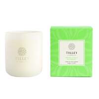 Tilley Triple Scented Soy Candle Classic White 375g Fresh Citrus & Ginger FG0734