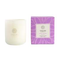 Tilley Triple Scented Soy Candle Classic White 375g Sweet Berries & Musk FG0737