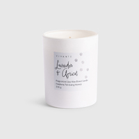 Vivante Ceramics Scented Candle 200g Pet-Friendly Lavender & Apricot Pastel Pines VICANPETLAV