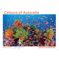 2025 Calendar Colours of Australia Wall David Messent COLC