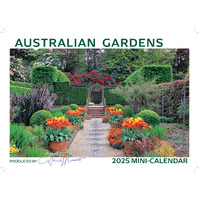 2025 Calendar Australian Gardens Mini Wall David Messent MG