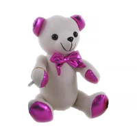 Elka Autograph Bear Large 38cm Pink Metallic Signature Bear 5606-PKM