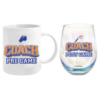 Mug & Stemless Gift Set Coach Pre Game MU004