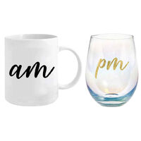 Mug & Stemless Gift Set am/pm MU006